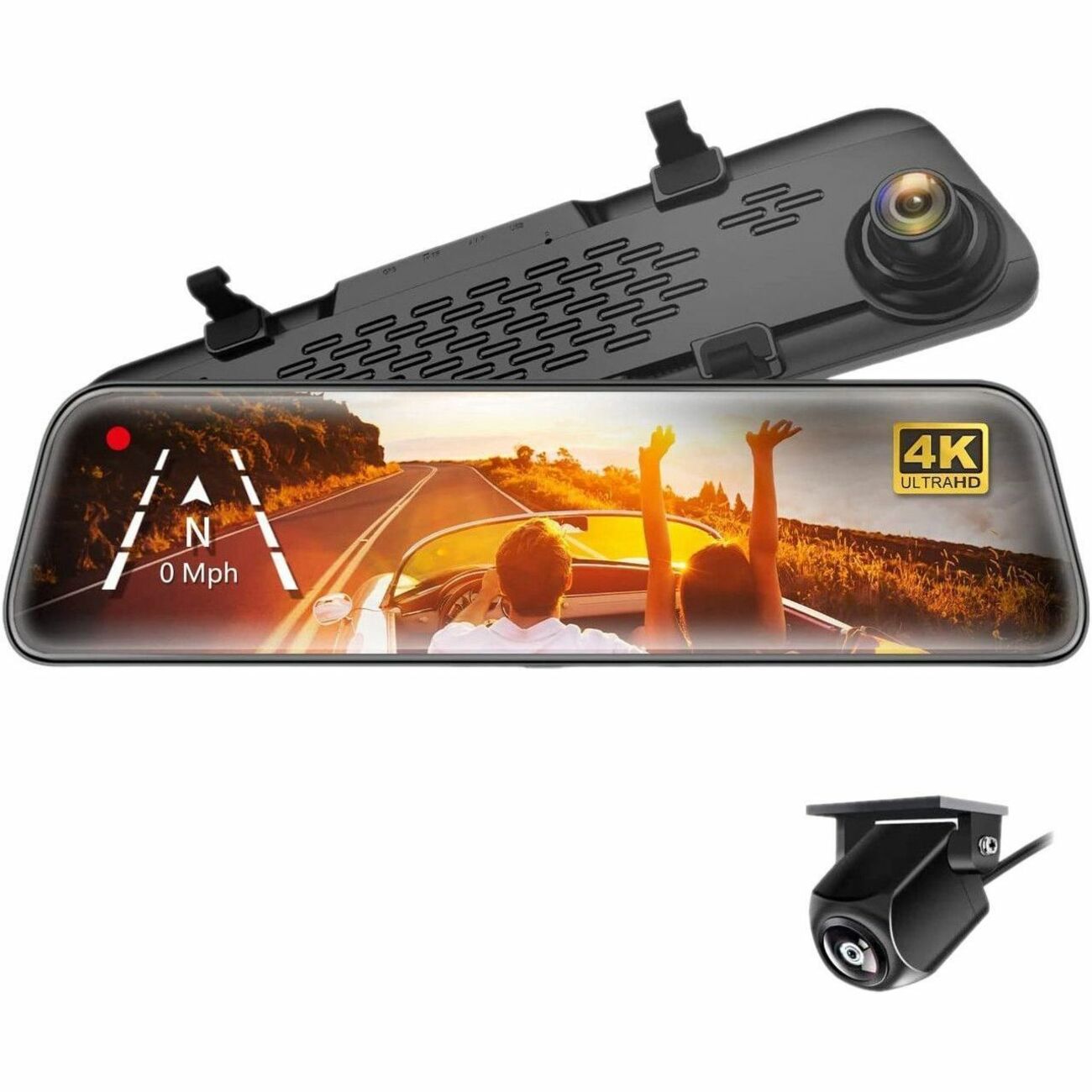 GekoGear Orbit D400 4K Rearview Mirror Dash Cam with 1080P Backup Cam GekoGear Orbit D400 4K Rearview Mirror Dash Cam with 1080P Backup Cam